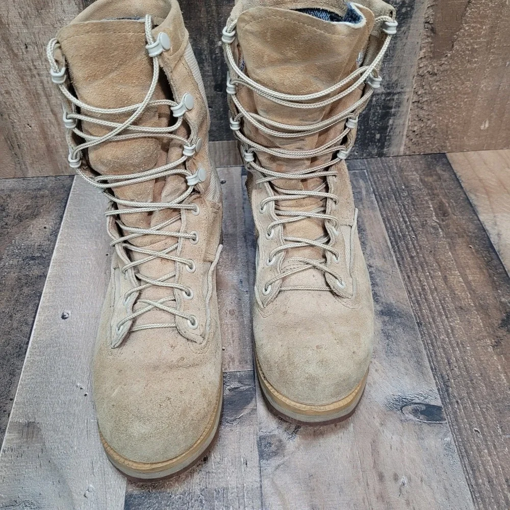 Belleville Gore-Tex Made USA Combat Boots Waterproof Desert Tan‎  (247 89} Sz 6
